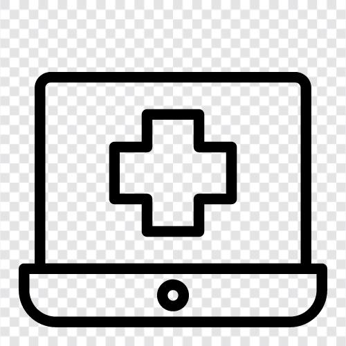 Health Laptop, Medical Equipment, Health Equipment, Medical Supplies icon svg