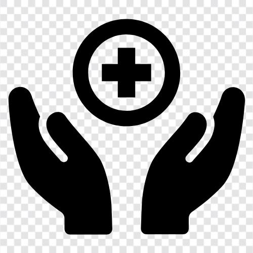 Gesundheitsreform, Gesundheitsdienstleister, Gesundheitstechnologie, Gesundheitsausgaben symbol