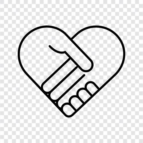 Heart Attack, Stroke, Cardiac Arrest, Heart Hand Shake icon svg