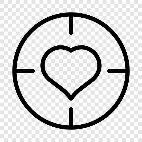 Heart health, Cardiology, Heart attack, Heart aim icon svg