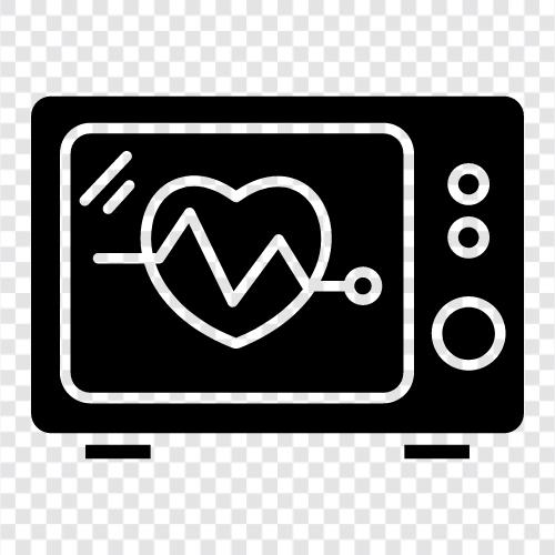 сердце, сердцебиение, ЭКГ, электрокардиограмма Значок svg