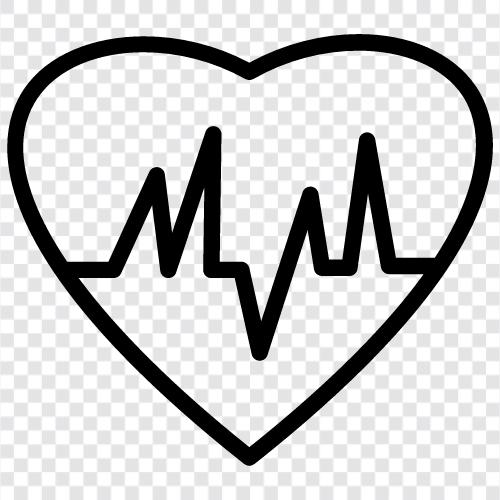 kalp, sağlık, kalp hastalığı, EKG ikon svg