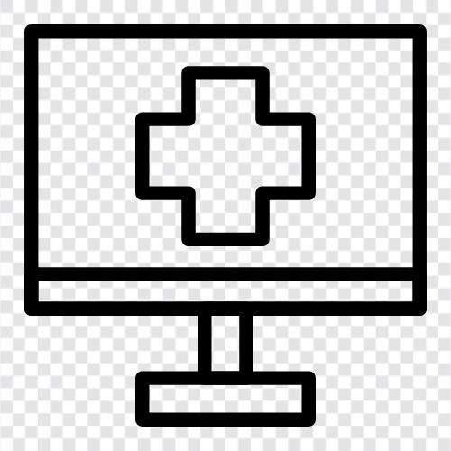 Herzmonitor, Diabetesmonitor, Blutdruckmonitor, medizinischer Monitor symbol