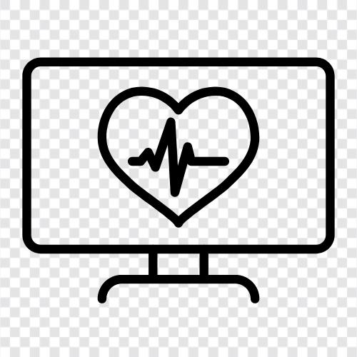 Kalp atış hızı monitörü, kalp atış hızı değişkenliği, kalp atış hızı değişkenliği monitörü, kalp atış hızı ikon svg