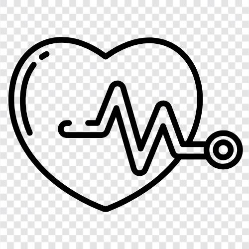 Монитор сердечного ритма, изменчивость сердечного ритма, сердечный ритм Значок svg