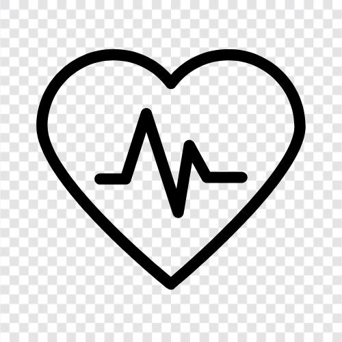 Herzfrequenz, Puls, Blutdruck, Arrhythmie symbol