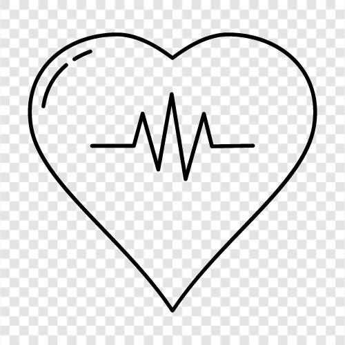 heartbeat monitor, heart rhythm, heart health, heart disease icon svg