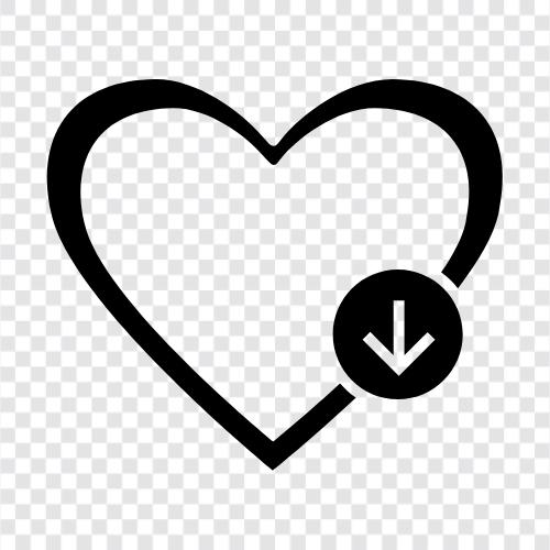 heartbreak indir, heartbreak müzik indir, heartdown indir, heart download ikon svg