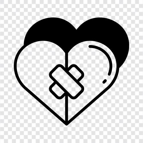 heartbreak, pain, love, sadness icon svg