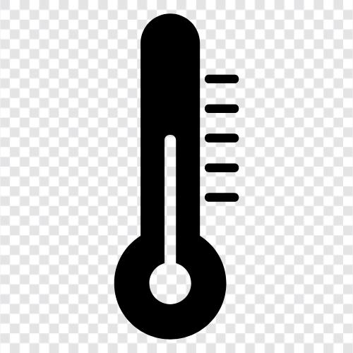 Hitze, heiß, warm, kühl symbol
