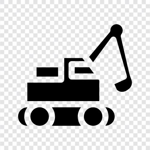 heavy equipment, construction, demolition, earthmoving icon svg