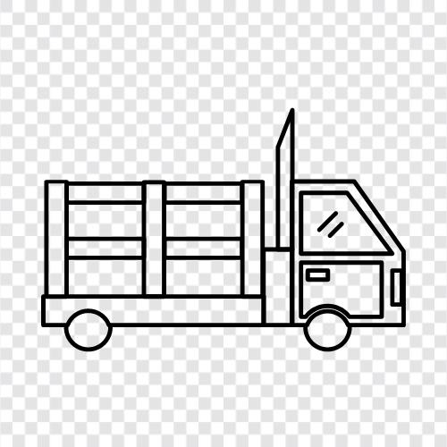 heavy, trucking, transport, cargo icon svg