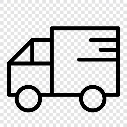 schwere LKW, Lastkraftwagen, Traktor, semitruck symbol
