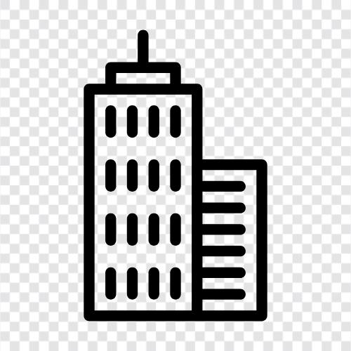 high rise, buildings, architecture, construction icon svg