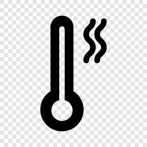 hohe Temperaturen, Hochtemperatur, heiße Temperaturen, extreme Temperaturen symbol