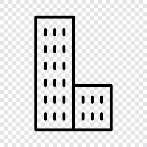 Hochhaus, Gebäude, Architektur, Engineering symbol