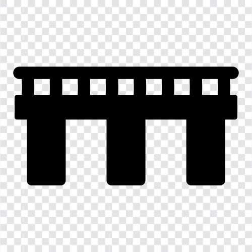 highway, overpass, suspension bridge, vehicular bridge icon svg