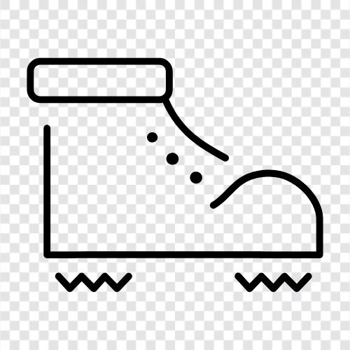 hiking boots, trail running shoes, cross training shoes, hiking shoes icon svg