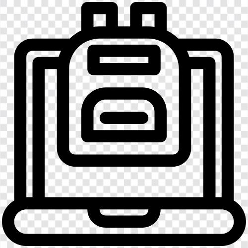hiking, camping, backcountry, travel backpack icon svg