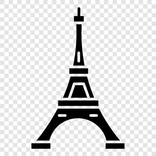 history, architecture, Paris, France icon svg