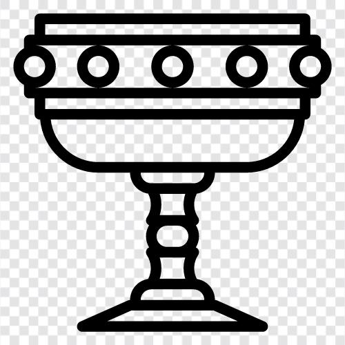 holy water, chalice, Jesus, Christianity icon svg