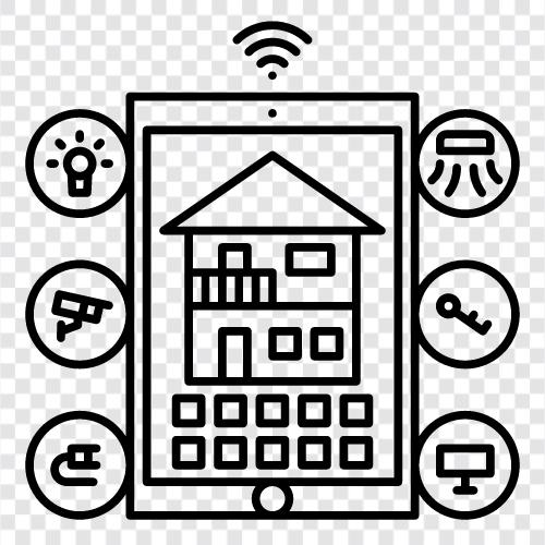 Home Automation, Home Security, Home Improvement, DIY symbol