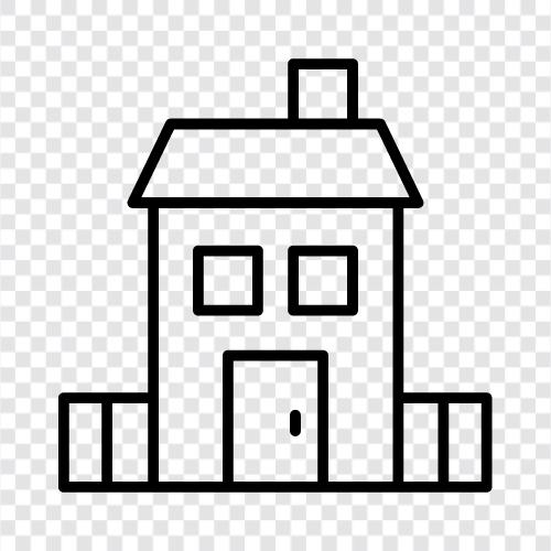 Haus, Immobilien, Vermietung, Hypotheken symbol
