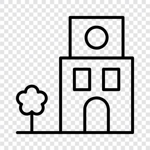 Haus, Wohnraum, Innenarchitektur, Dekoration symbol