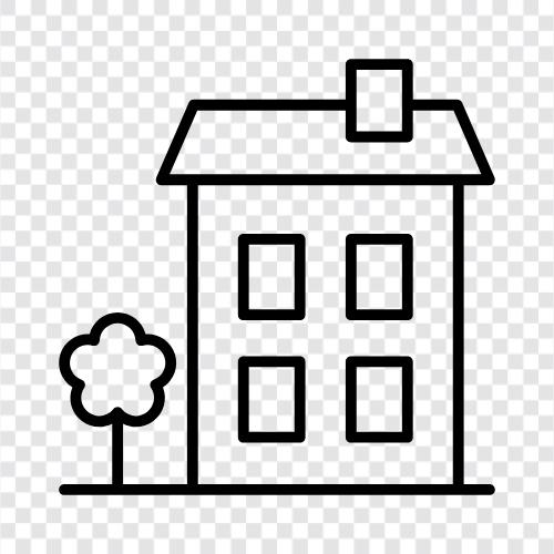 Haus, Eigentum, Immobilien, Vermietung symbol
