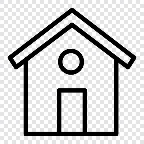 home, dwelling, room, space icon svg