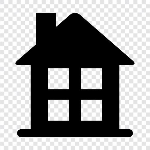 Zuhause, Wohnzimmer, Schlafzimmer, Badezimmer symbol