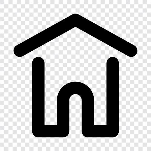 Zuhause, Eigentum, Nachbarschaft, Familie symbol