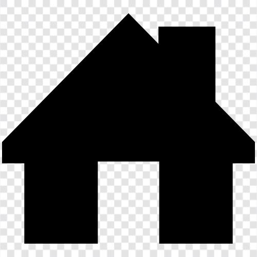 Zuhause, Wohnen, Interieur, Dekorieren symbol