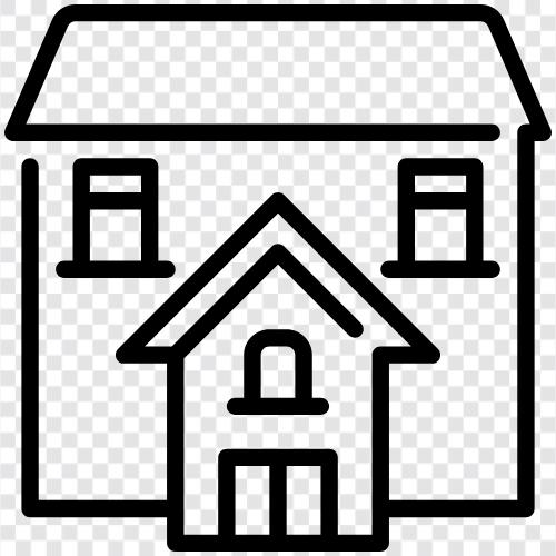 Haus, Immobilien, Vermietung, Wohnung symbol