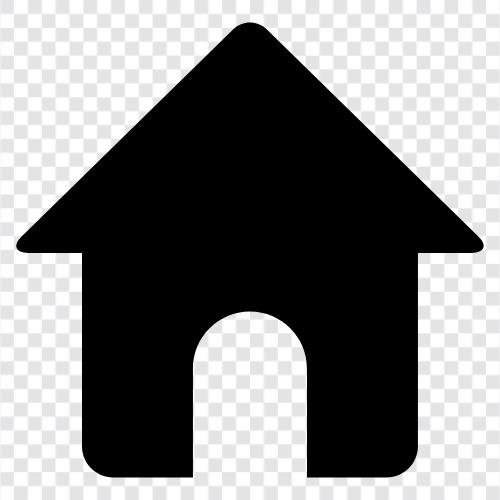 Hausbesitzer, Hausreparaturen, Haussicherheit, Hausinszenierung symbol