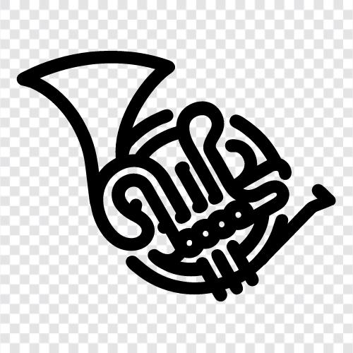 Horn, French Horn Music, Music, Horn Music icon svg