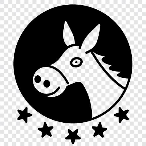 horse, donkey, animal, farm icon svg