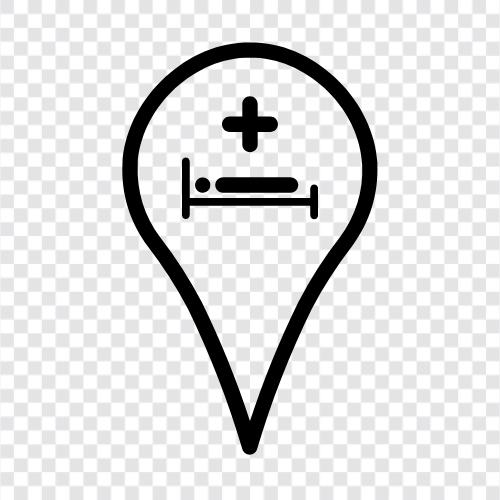 hospital location near me, hospital near me, hospital location in maryland, hospital location icon svg