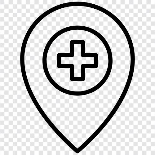 hospital location near me, hospital location map, hospital location search, hospital locations icon svg