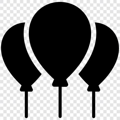 hot air balloon, party balloon, child balloon, birthday balloon icon svg