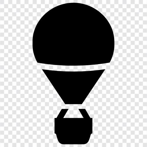 Heißluftballon, Ballonfahrt, Heißluftballonfahrt, Ballonfest symbol