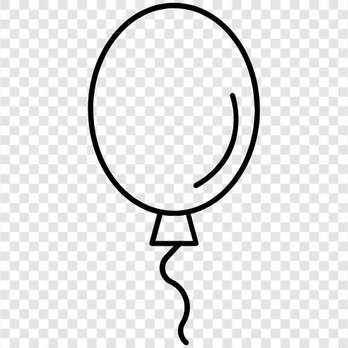 Heißluftballons, Partyballons, Heliumballons, Geburtstagsballons symbol