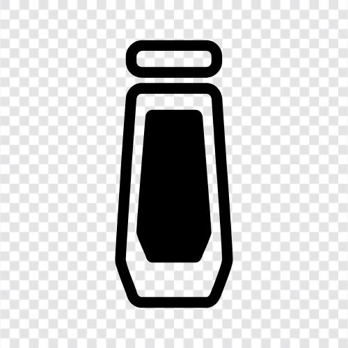 Heiße Sauce, Saucenflasche, Flasche heißer Sauce, Flasche Sauce symbol