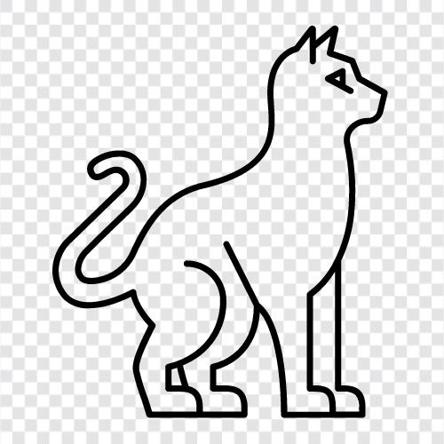 Домашняя кошка, котёнок, котенок, козел Значок svg