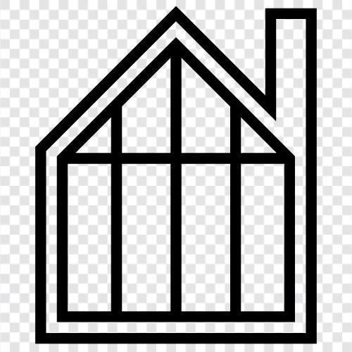 Haus, Architektur, Innenarchitektur, Gebäude symbol