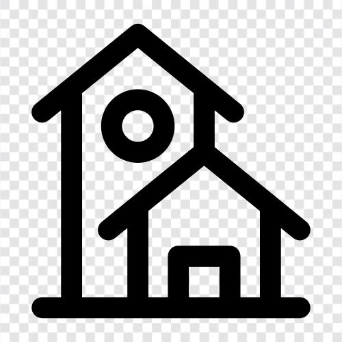 Haus, Wohnungen, Eigentum, Haussuche symbol