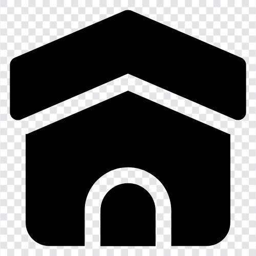 Haus, Wohnungen, Vermietung, Zimmer symbol