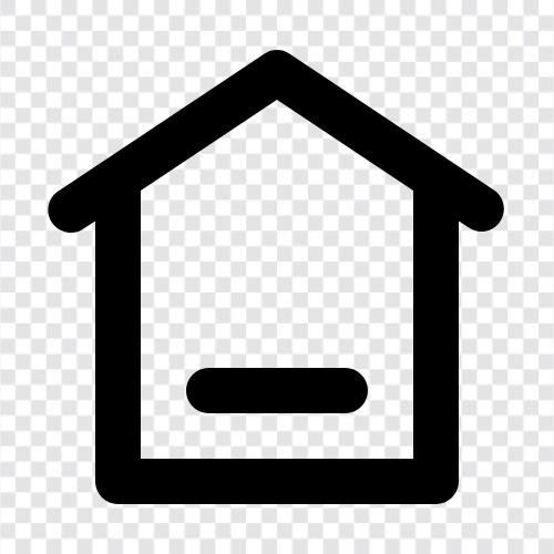Haus, Immobilien, Miete, Hausmiete symbol