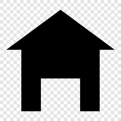 Haus, Wohnung, Miete, Immobilien symbol