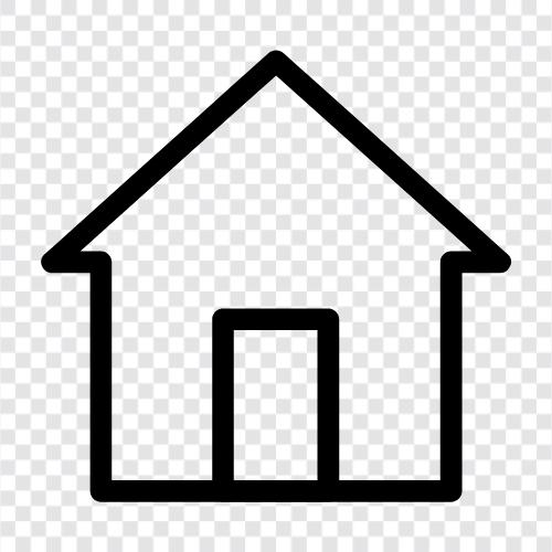 Haus, Eigentum, Immobilien, Wohnungen symbol